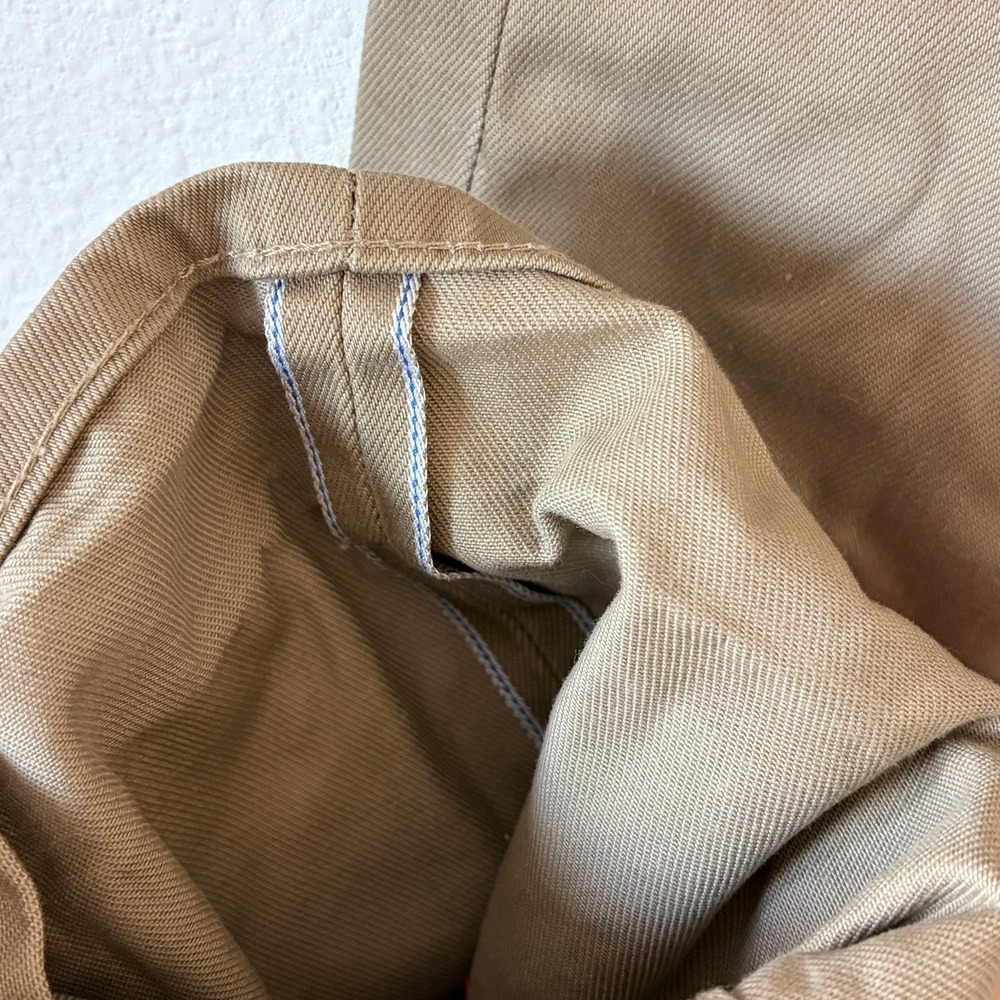 Unbranded Brand UB307 Straight Fit 12.5oz Selvedge Jeans Brown Beige Tan Mens 33 - Picture 3 of 9